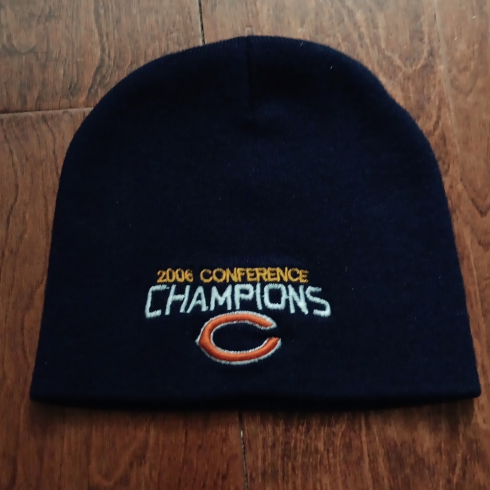 Chicago Bears Mens NFL Football 2006 Conference Champions beanie hat